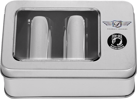 FIGURATI DESIGNS Docking Hardware Covers - POW MIA - Long - Stainless Steel FD50-DC-2545-SS