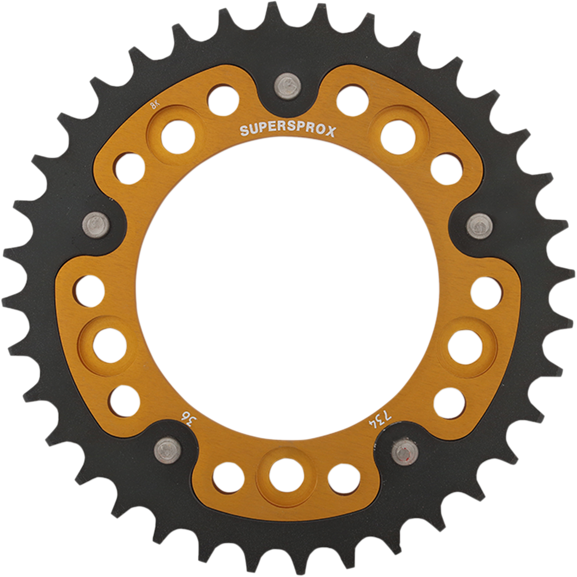 SUPERSPROX Stealth Rear Sprocket - 36 Tooth - Gold - Ducati RST-744-36-GLD