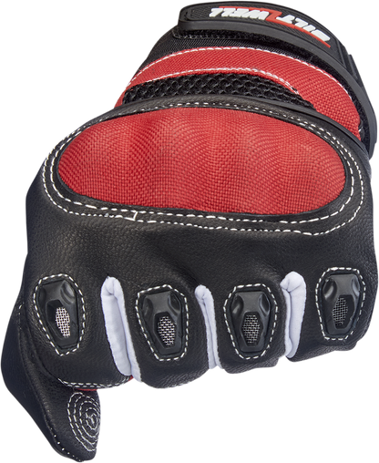 BILTWELL Bridgeport Gloves - Red - Medium 1509-0801-303