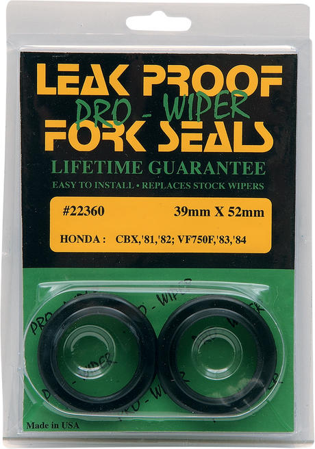 LEAKPROOF SEALS Pro Wiper Seal (only) - 39 mm ID x 52 OD mm x 11 mm T 22360