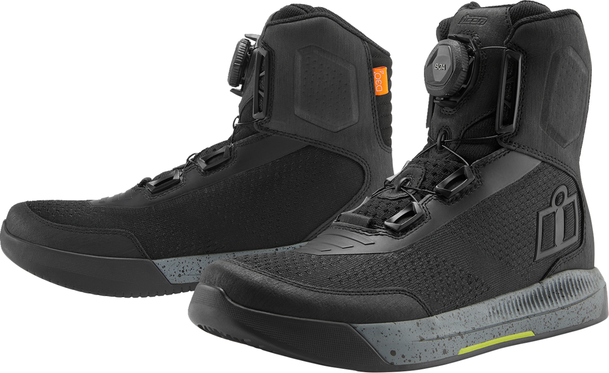 IN STOCK ICON Overlord™ Vented CE Boots - Black - Size 8 3403-1257