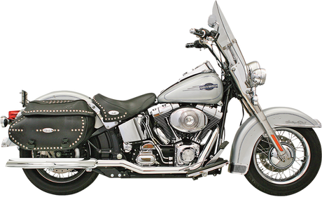 BASSANI XHAUST Tru Dual Exhaust - 07-17 Softail SFT-212