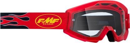 Gafas FMF Youth PowerCore - Llama - Rojo - Transparente F-50054-00004 2601-3018 