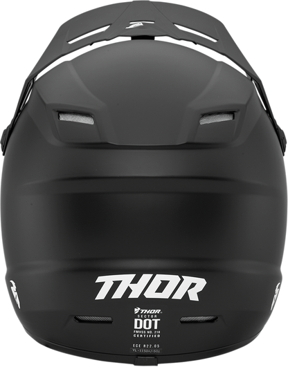 THOR Youth Sector Helmet - Blackout - Large 0111-1164