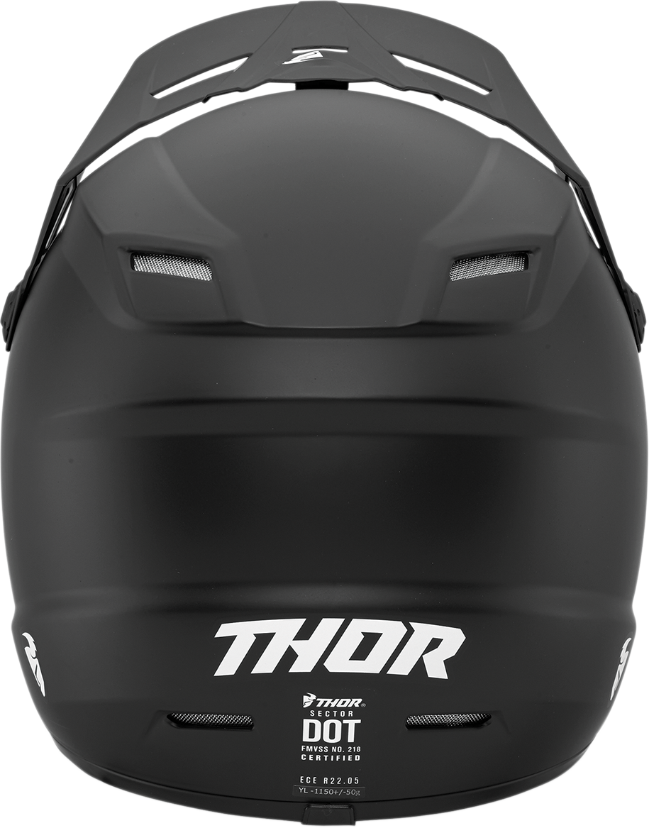 THOR Youth Sector Helmet - Blackout - Small 0111-1162