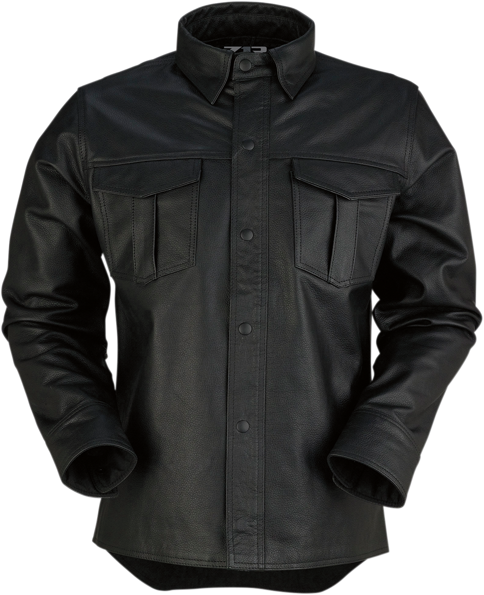 Z1R Motz Leather Shirt - Black - Medium 2810-3394