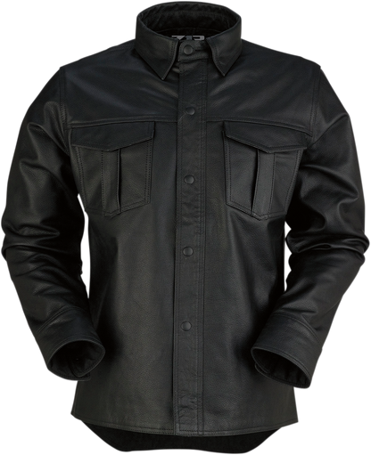 Z1R Motz Leather Shirt - Black - 3XL 2810-3398