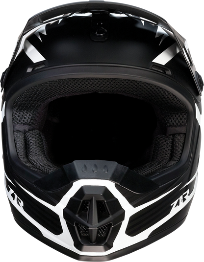 Z1R Youth Rise Helmet - Flame - Black - Medium 0111-1440