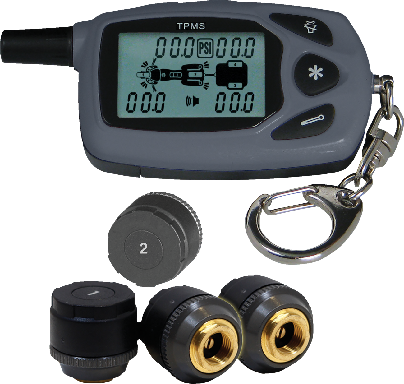 SHOW CHROME Bike and Trailer Tire Pressure Monitor System 13-317A