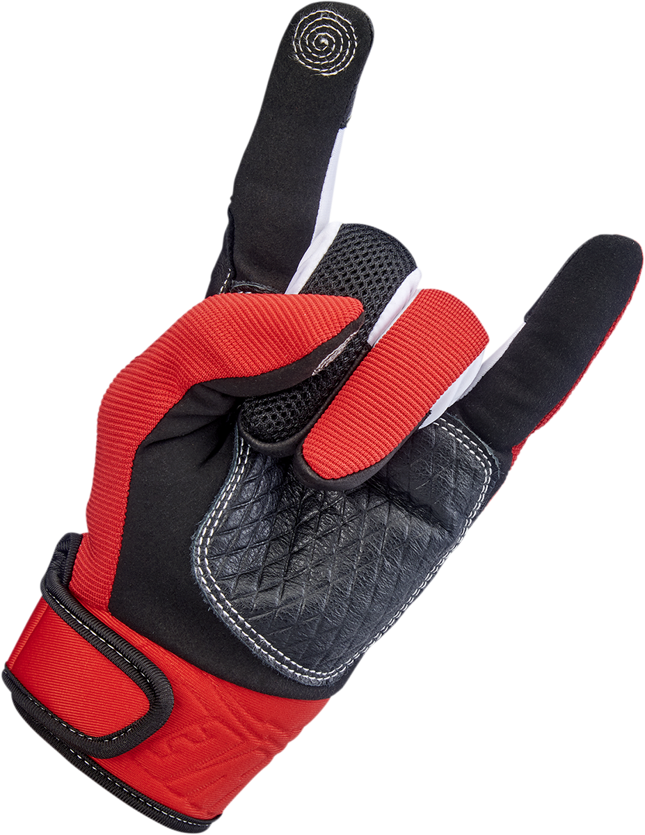 BILTWELL Baja Gloves - Red - Small 1508-0801-302