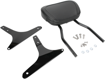 COBRA Round Sissy Bar - Short - Black - Softail 602-1251B