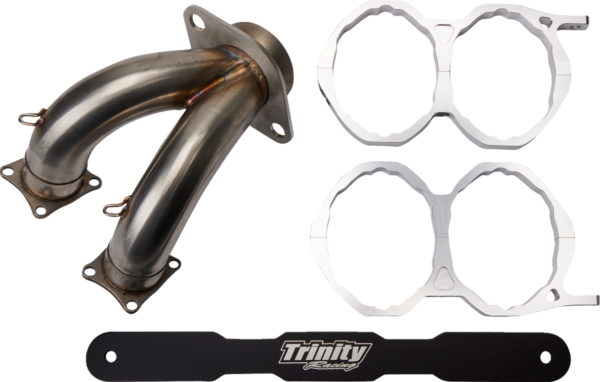 Silenciador doble deslizante TRINITY RACING Stage 5 - Aluminio TR-4165S