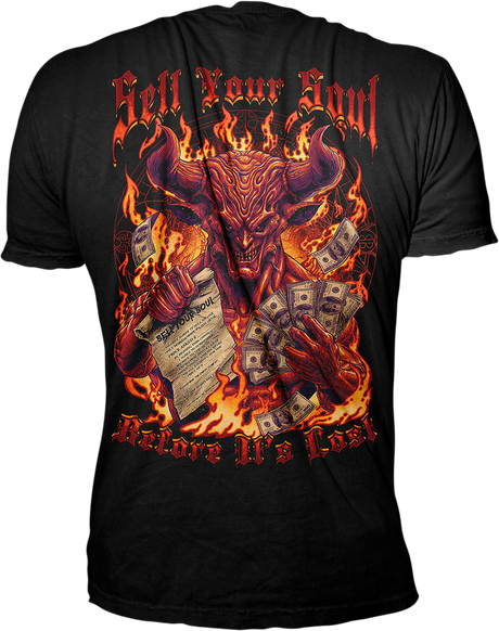 LETHAL THREAT Sell Your Soul T-Shirt - Black - XL LT20891XL