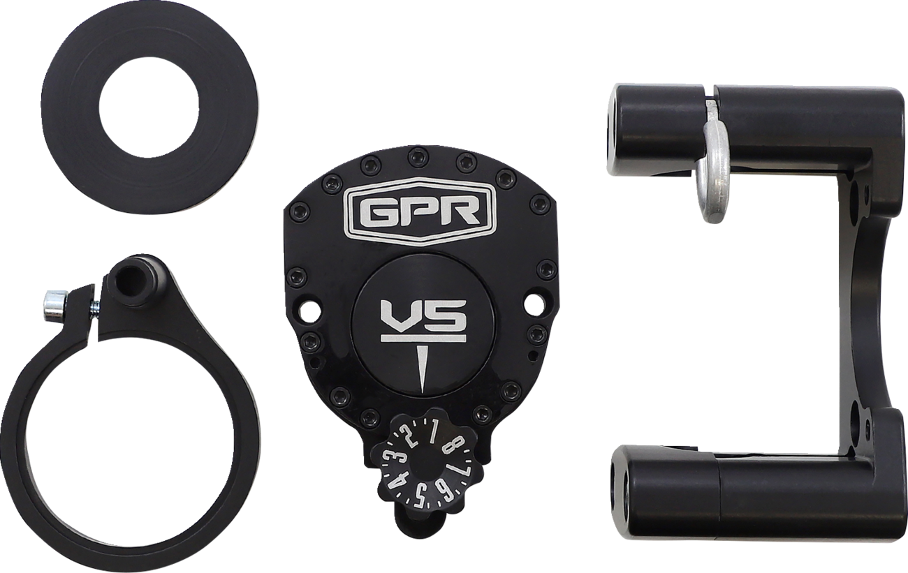 GPR V5-S Steering Damper - Black - Husky 5-9001-0099K