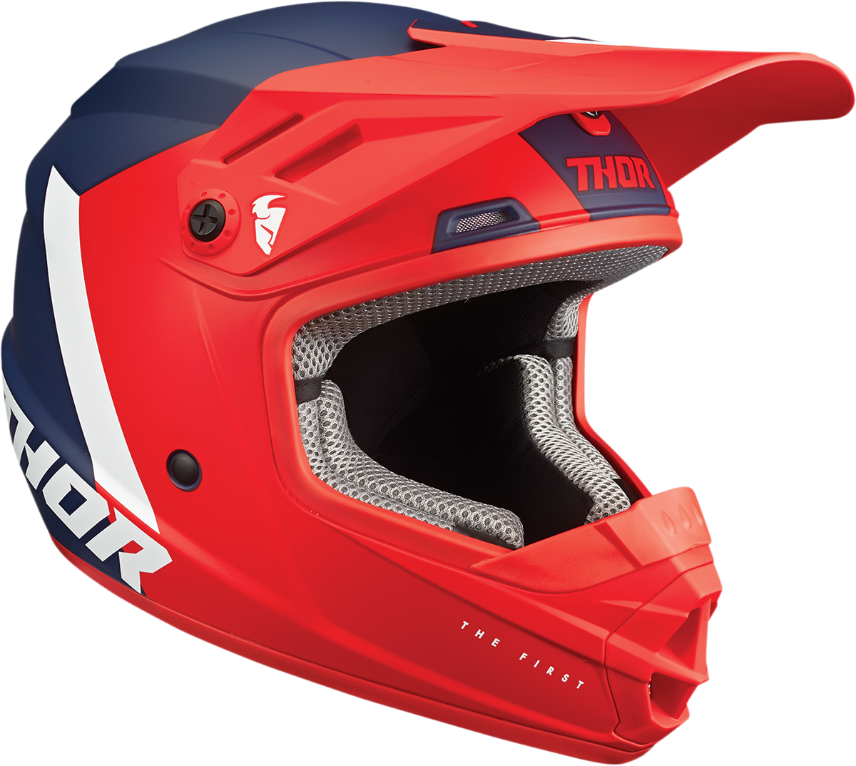 THOR Youth Sector Helmet - Chev - Red/Navy - Large 0111-1474