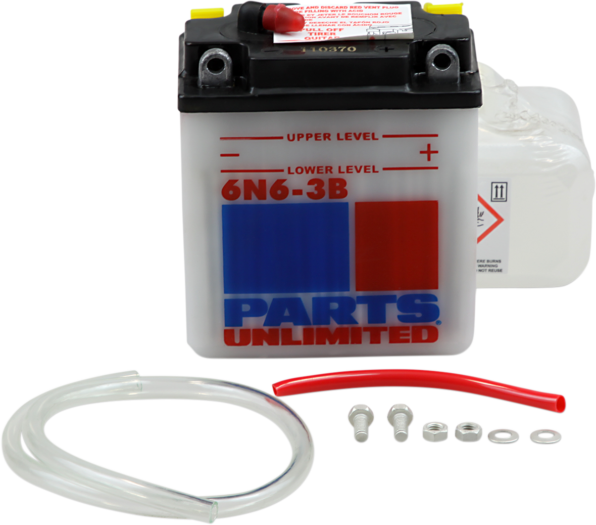 Parts Unlimited Battery - 6n6-3b 6n6-3b-Fp