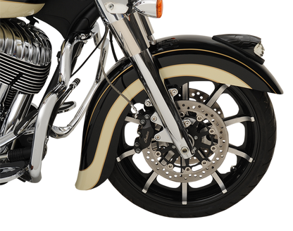 KLOCK WERKS Front Fender - Steel - Indian/Chief - 16"-19" KWF-04-0400