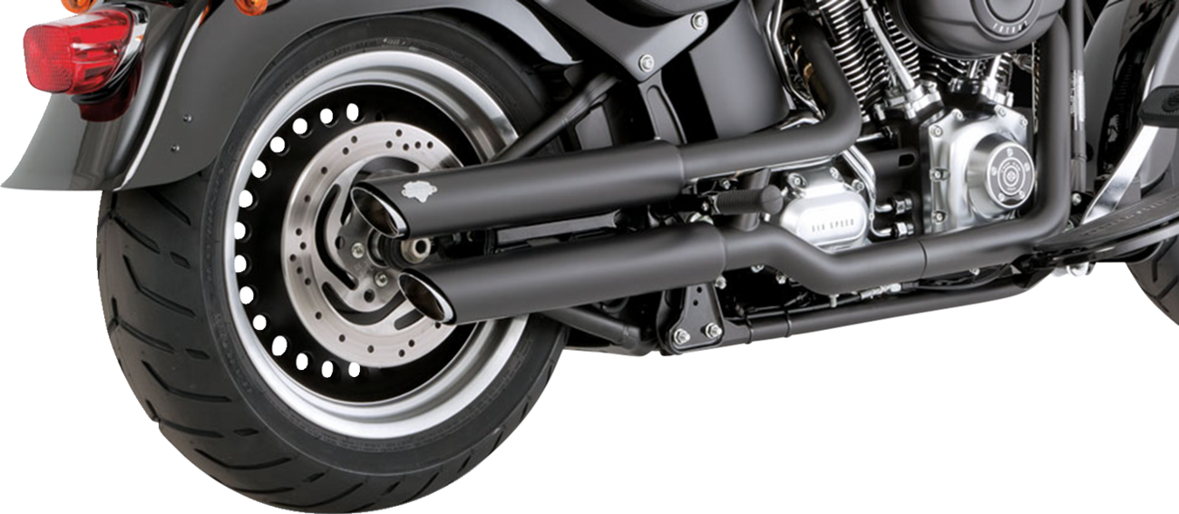 VANCE & HINES 3" Twin Slash Slip-On Mufflers - Black 46343