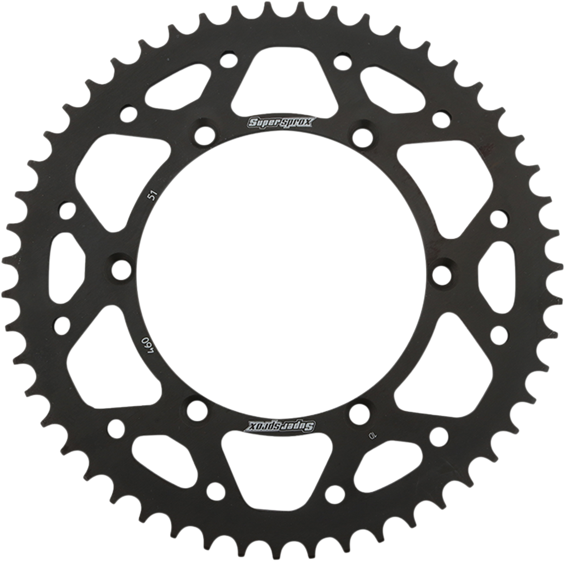 SUPERSPROX Steel Rear Sprocket - 51 Tooth RFE-460-51-BLK