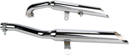 COBRA Slashcut Mufflers - Chrome - XV750/1100 2165SC