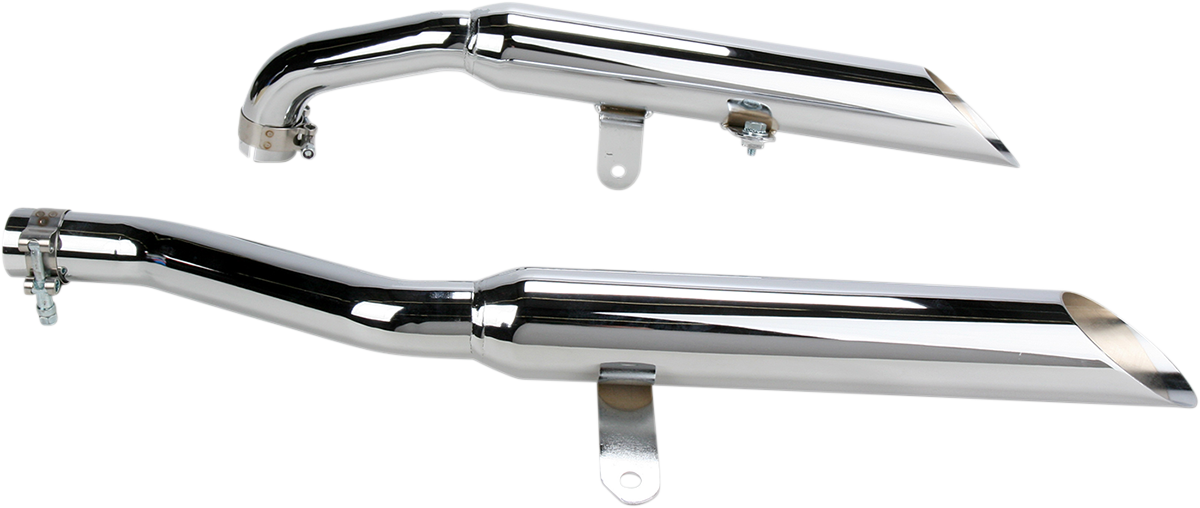 COBRA Slashcut Mufflers - Chrome - XV750/1100 2165SC