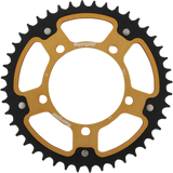 SUPERSPROX Stealth Rear Sprocket - 44 Tooth - Gold - Aprilia RST-702-44-GLD