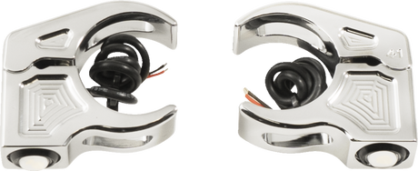 JOKER MACHINE Turn Signal - 39 mm - Amber - Chrome 05-220-3