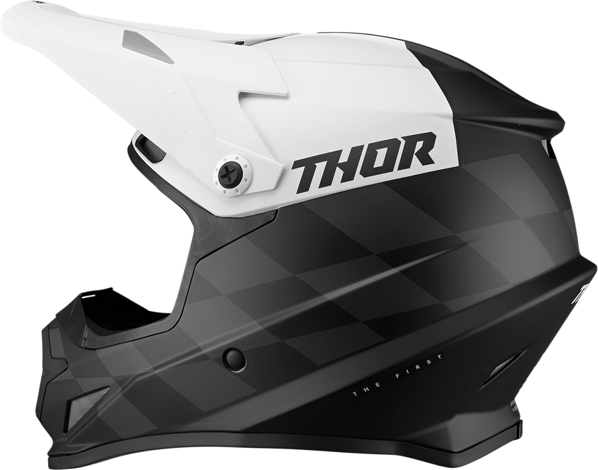 THOR Sector Helmet - Birdrock - Black/White - Medium 0110-7354