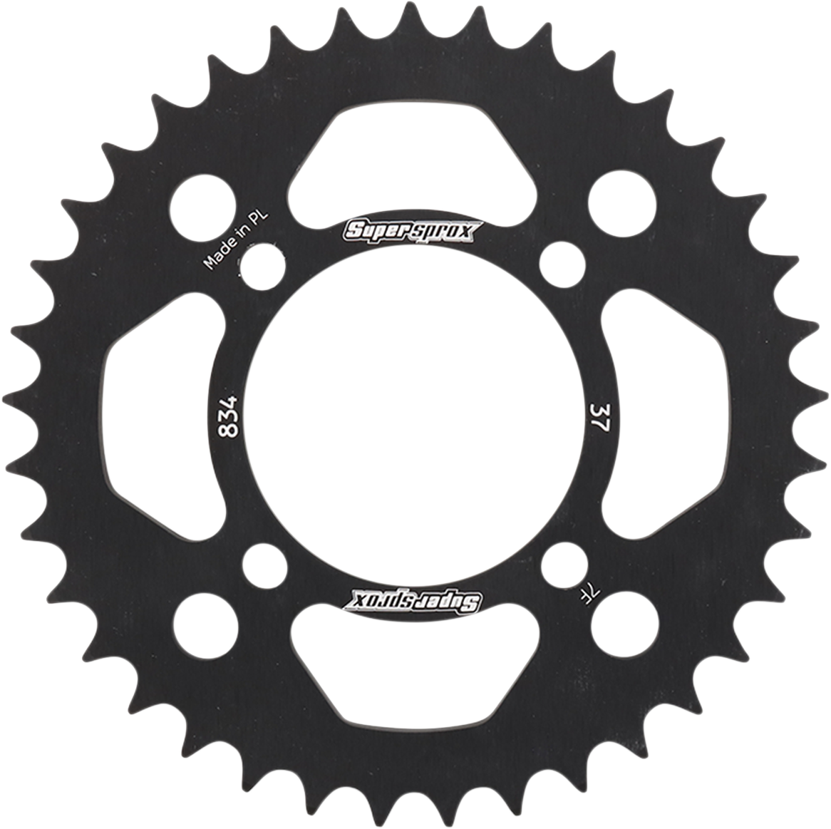 SUPERSPROX Rear Sprocket - Black - Yamaha - 37 Tooth RAL-834-37-BLK