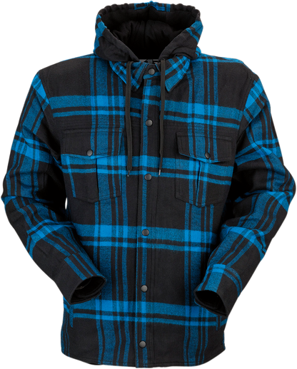 Z1R Timber Flannel Shirt - Black/Blue - 2XL 3040-2844