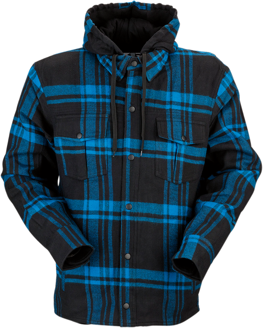 Z1R Timber Flannel Shirt - Black/Blue - 4XL 3040-2846