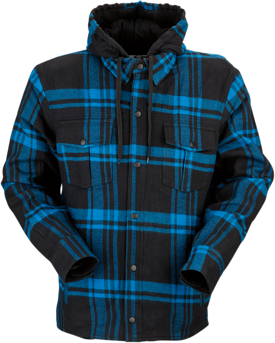 Z1R Timber Flannel Shirt - Black/Blue - Large 3040-2842