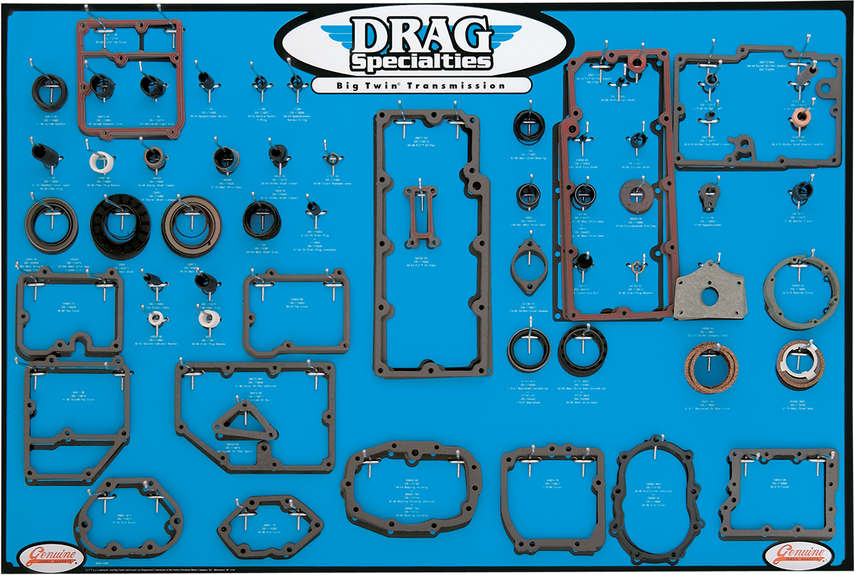 DRAG SPECIALTIES Trans Gasket Display - Big Twin 0934-0287