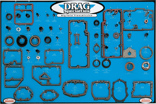 DRAG SPECIALTIES Trans Gasket Display - Big Twin 0934-0287