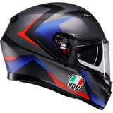 AGV Helmet K3 Striga Matte Black/Blue/Red Sm 2118381004-024-S