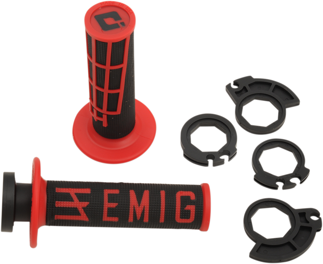 ODI Grips - Emig - Racing - Black/Red H36EMBR