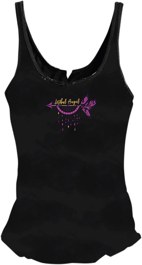LETHAL THREAT Women's Broken Arrow Tank Top - Black - 1XL LA206051X