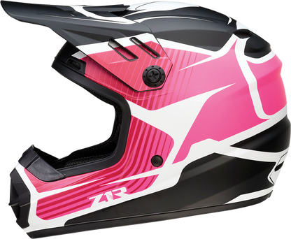 Z1R Youth Rise Helmet - Flame - Pink - Small 0111-1451