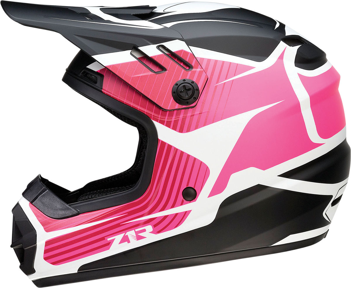 Z1R Youth Rise Helmet - Flame - Pink - Large 0111-1453