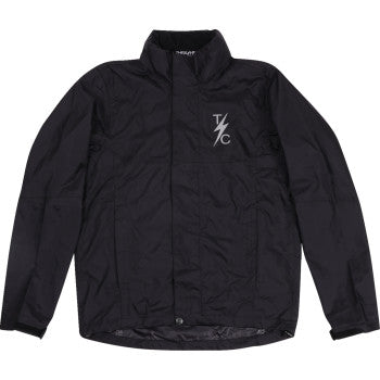THRASHIN SUPPLY Mission Rain Jacket - Black - Large . TMJ-15-10