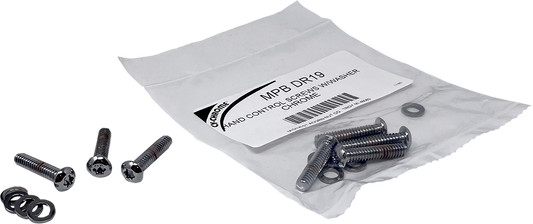 DRAG SPECIALTIES Hand Control Screws - Chrome MPBDR19