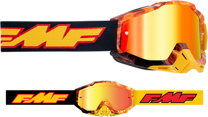 FMF Youth PowerBomb Goggles - Spark - Red Mirror F-50048-00004 2601-2998