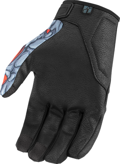 ICON Hooligan™ Kryola Kreep Gloves - Red - 2XL 3301-4732