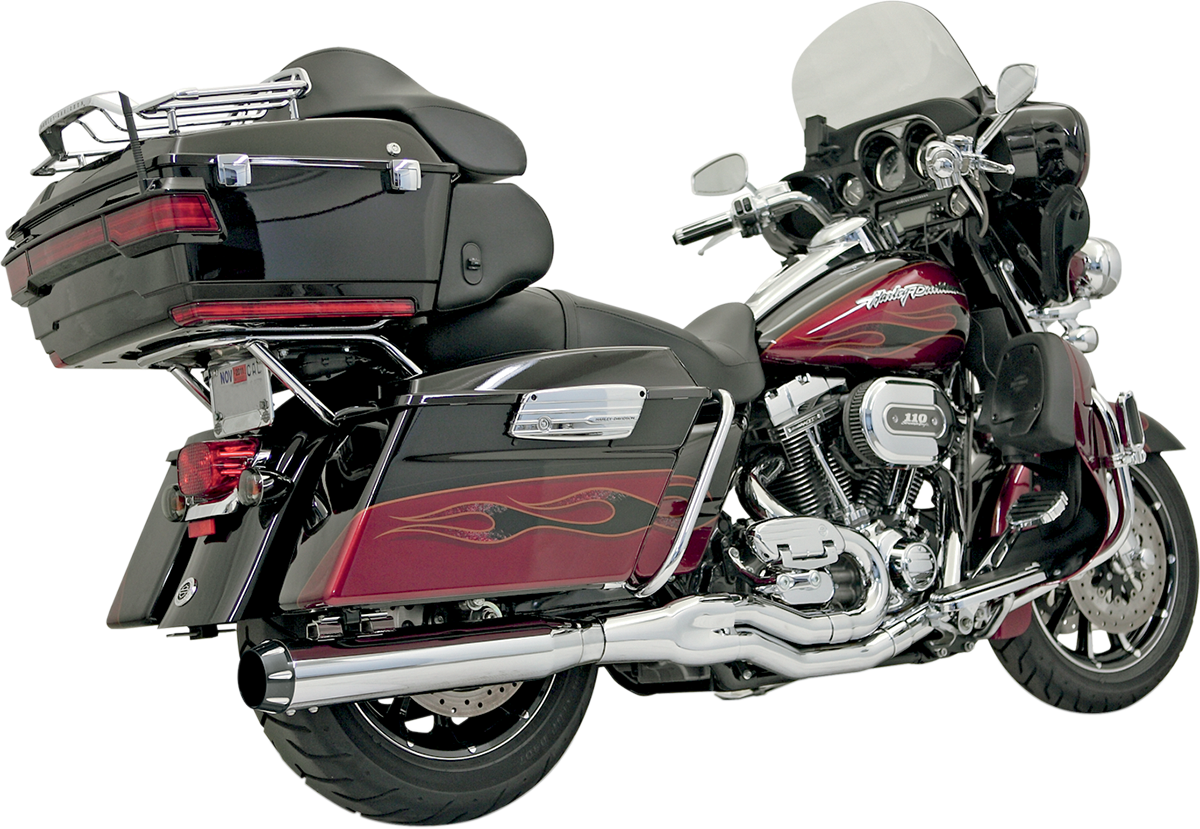 BASSANI XHAUST B4 2:1 Exhaust - Chrome - Straight Can FLH-757