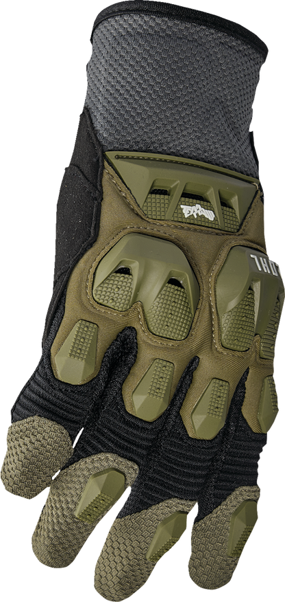 THOR Terrain Gloves - Army/Charcoal - Medium 3330-7287