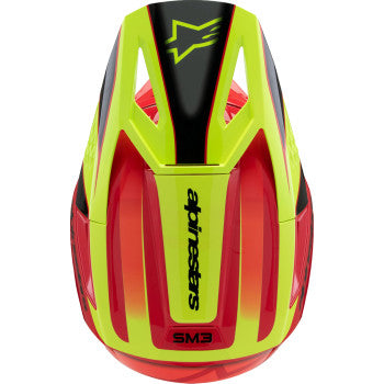 ALPINESTARS Youth SM3 Helmet - Fray - Gloss Red/Yellow Fluo/Black - Large  8301625-3051-YL