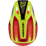 ALPINESTARS Youth SM3 Helmet - Fray - Gloss Red/Yellow Fluo/Black - Large  8301625-3051-YL