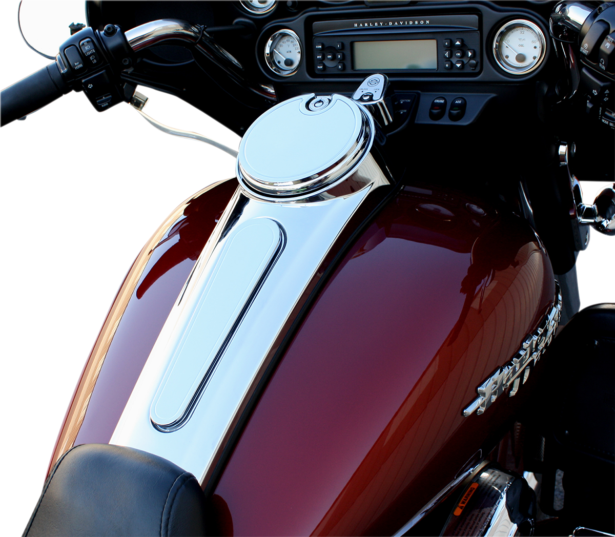 PRO-ONE PERF.MFG. Fuel Door - Smooth - Chrome 908320