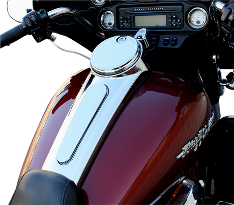 PRO-ONE PERF.MFG. Fuel Door - Smooth - Chrome 908320