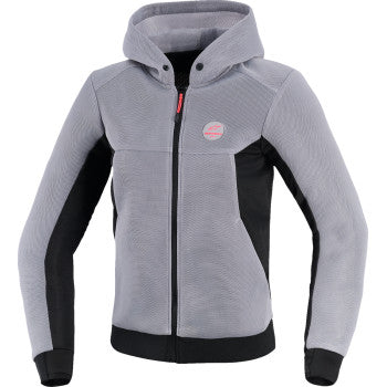 ALPINESTARS Stella Chrome Super Airflow Hoodie - Mid Gray/Black/Pink - XS 4210126-9299-XS